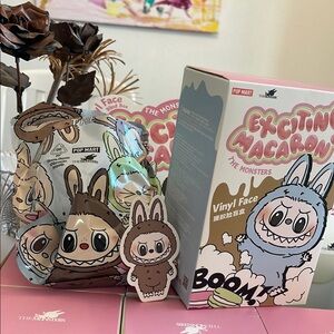 Authentic Labubu Exciting Macaron confirmed Toffee Vinyl Face Figurine